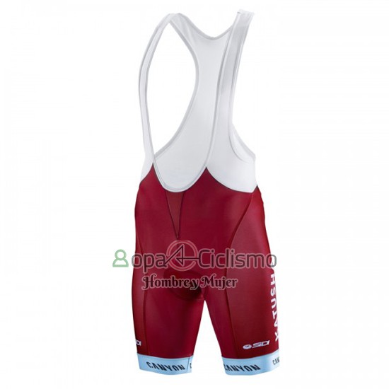 Katusha Alpecin Ropa Ciclismo Culotte Corto 2016 Mangas Cortas Blanco y Rojo